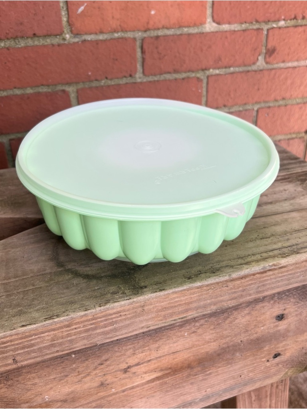 Tupperware Jello Mold with Lid – Mint Green | Vintage